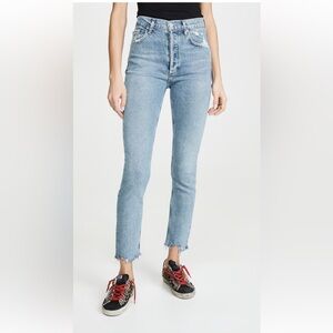 Agolde High Rise Jeans - Sky Blue